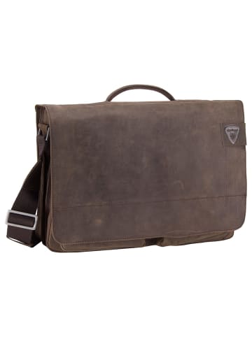 Strellson Aktentasche Richmond Briefbag XL in Dark Brown