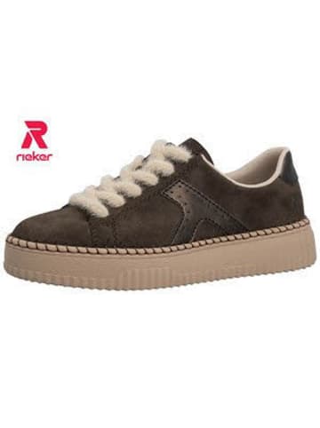 rieker Schnürschuh in grau