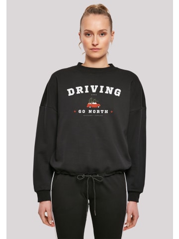 F4NT4STIC Oversize Sweatshirt Driving Home Weihnachten in schwarz