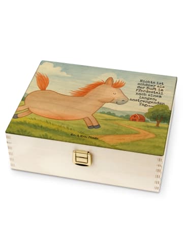 Mr. & Mrs. Panda Teebeutelbox Pferd Springen Design mit Spruch in Weiß