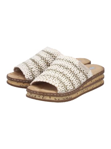 rieker Pantoletten Comfort in Creme
