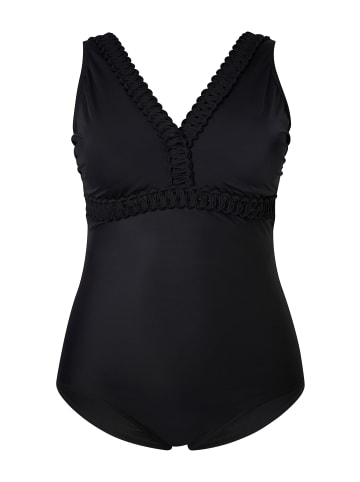 Ulla Popken Badeanzug in schwarz