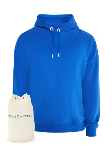 DreiMaster Maritim Übergroßer Hoodie + Shopping Bag - Set in Royalblau