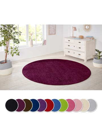 Hanse Home Teppich Nasty rund schwarzbeere