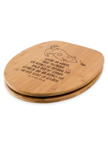 Mr. & Mrs. Panda Toilettendeckel Hund Marienkäfer mit Spruch in Transparent