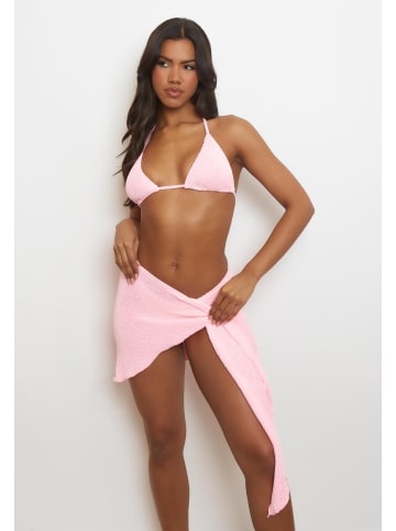 Moda Minx Sarong Scrunch Short Ruffle in Baby Pink