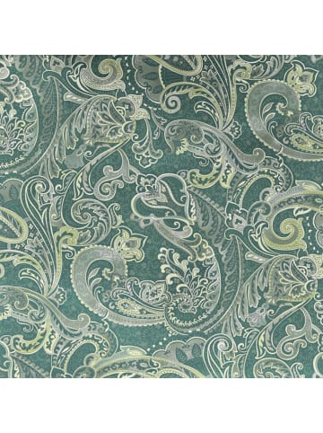JACK 2 tlg. Mako Satin Bettwäsche Jade Ornament Orient in Grün / Creme