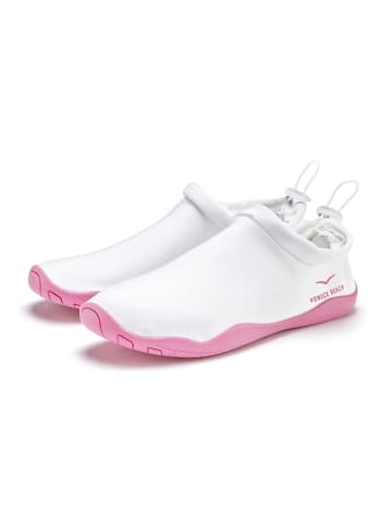 Venice Beach Badeschuh in weiß/rosé