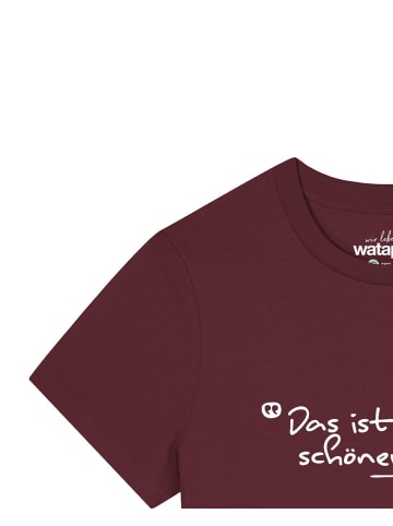 wat? Apparel T-Shirt Das ist aber ein schöner Baum in Weinrot