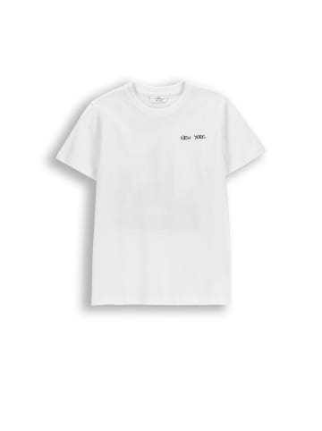 Coccodrillo Baumwoll-T-Shirt mit kurzen Ärmeln in weiß