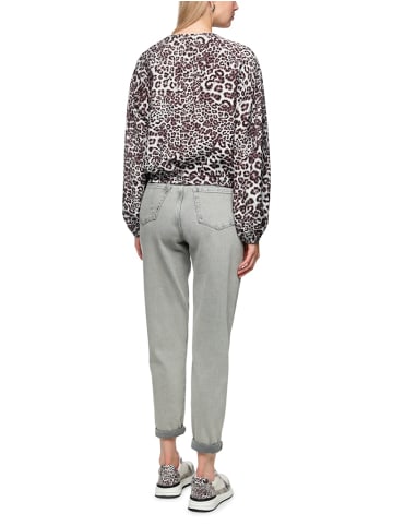 MARC CAIN Bluse mit Leo Print in Rot