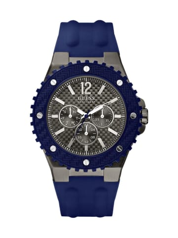 Guess Quarzuhr in Blau/Grau 45 mm