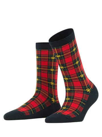 Burlington Socken X-Mas Tartan in Black