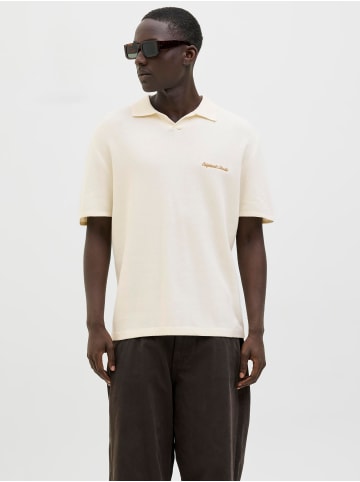 Jack & Jones Gestricktes Polo in Sea Salt