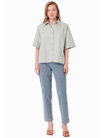 Organication Bluse "WOR19105" in Grünmoos