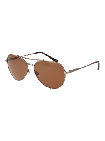 Serengeti Unisex Sonnenbrille Flieger Braun