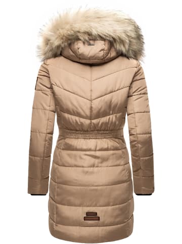 Navahoo Steppmantel Paula in Taupe Grey