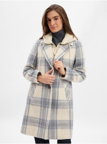 comma Wollmantel in ecru hellgrau - 0001