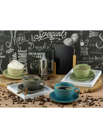 CreaTable CreaTable Nature Collection Bistrotassen Set, Cappuccino Set 8-tlg in Mehrfarbig in Mehrfarbig