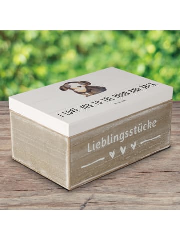 Mr. & Mrs. Panda Erinnerungsbox Hund Entspannen mit Spruch in Weiß