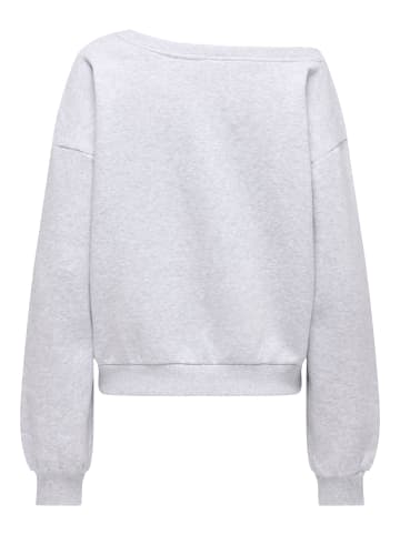 ONLY Sweatshirt in Light Grey Melange