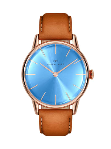 August Berg Armbanduhr Serenity Sky in rosegold sky_blue