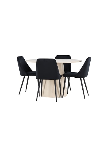 ebuy24 Essgruppe Lanzo (5-teilig) Whitewash 120 x 120 cm