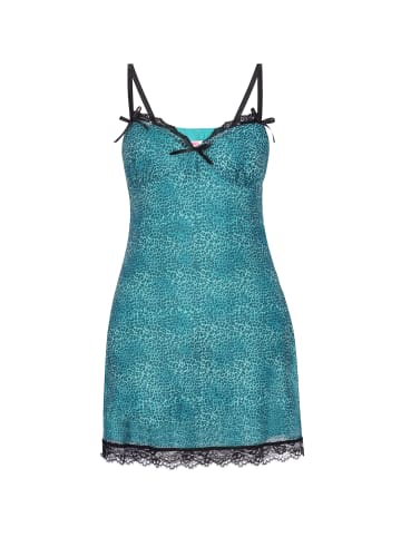 myMo Women Dress in aqua black