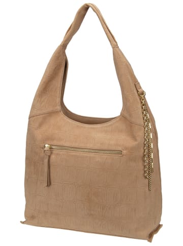FREDsBRUDER Handtasche Velvet Wild Hobo in Camel