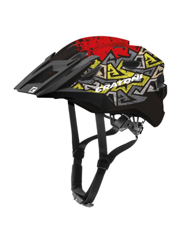 Cratoni MTB Fahrradhelm AllRide Junior in schwarz-rot