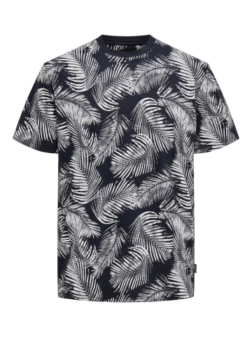 Only&Sons Tropisch Print T-Shirt Kurzarm Shirt aus Baumwolle ONSPERRY in Dunkelblau