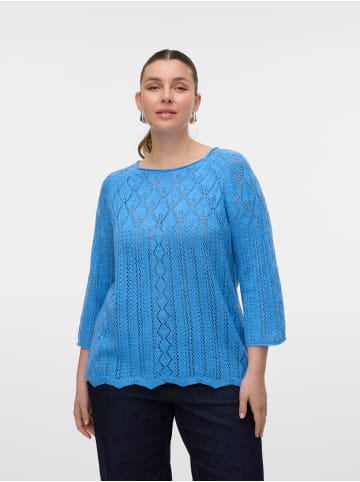 Vero Moda Strickpullover in Azure Blue