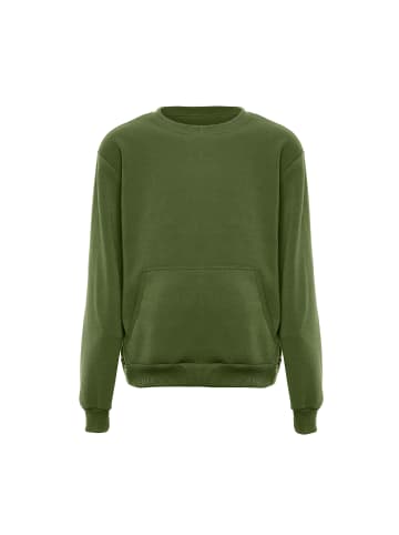 MO Round Neck Sweater in OLIV