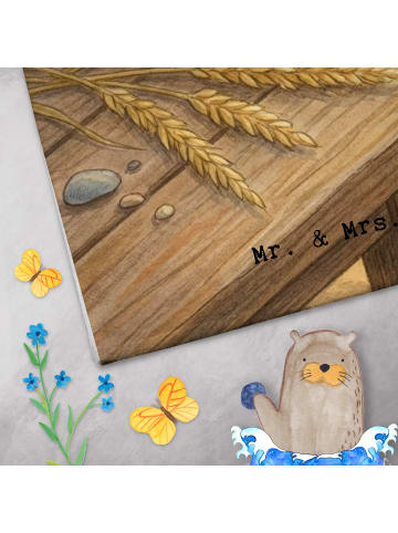 Mr. & Mrs. Panda Handtuch Pinguin Pommes Eimer Design mit Spruch in Weiß