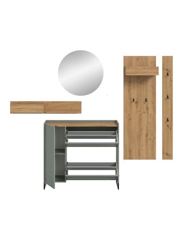 ebuy24 Garderobenmöbel Drive Staubgrün 197 x 32 cm