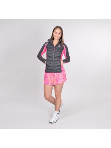 BIDI BADU Dania Tech Down Jacket - dark grey, pink in dunkelgrau/pink