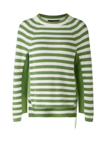 Oui Pullover RUBI in green white