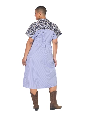 Studio Untold Hemdblusenkleid in dunkel blau