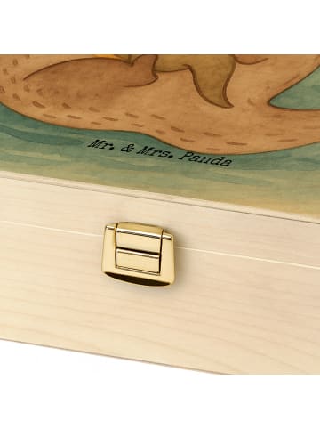 Mr. & Mrs. Panda Teebox Otter Kind Design mit Spruch in Weiß