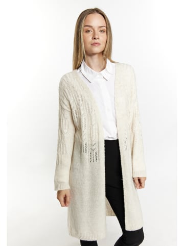 DreiMaster Klassik Long Cardigan in Wollweiss