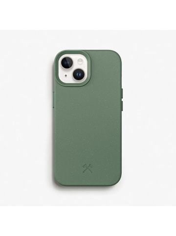 Apple Woodcessories Bio Case, Cover, Apple, iPhone 15 Plus, 17 cm (6.7"), Grün