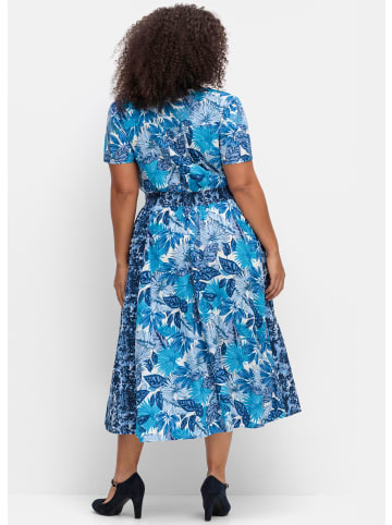 sheego by Joe Browns Druckkleid in blau gemustert