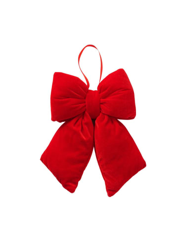 Boltze Handgenähte Dekoschleife BOWY in Rot, (B) 28 x (H) 6,5 x (L) 30 cm