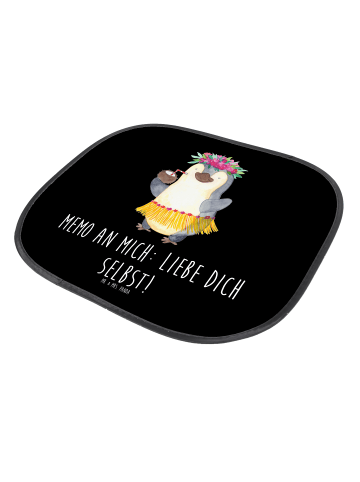 Mr. & Mrs. Panda Sonnenschutz Auto Pinguin Kokosnuss mit Spruch in Schwarz
