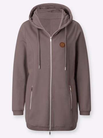 WITT WEIDEN Sweatjacke in dunkeltaupe