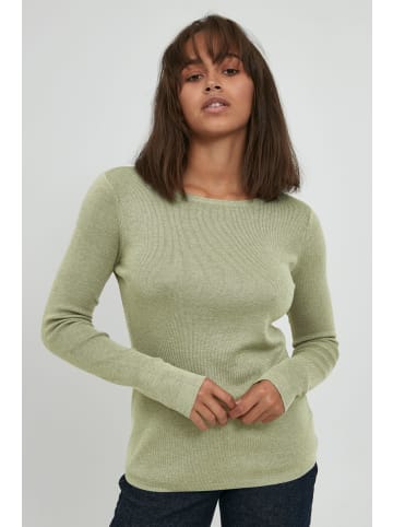 PULZ Jeans Strickpullover PZSARA - 50203228  Femininer Feinstrickpullover in Grün