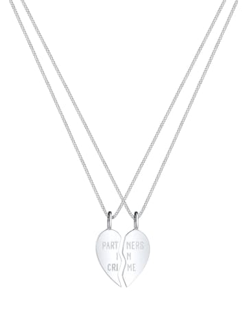 Elli Halskette 925 Sterling Silber Herz in Silber
