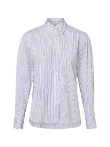 Marc O'Polo Hemdbluse in hellblau weiß