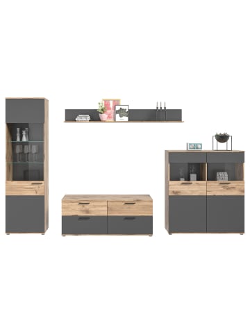 ebuy24 Regalsystem Mason Eiche Dekor 327 x 47 cm