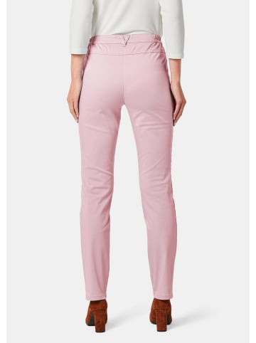 GOLDNER Kurzgröße:  Leichte Baumwoll-Hose CARLA in geranie